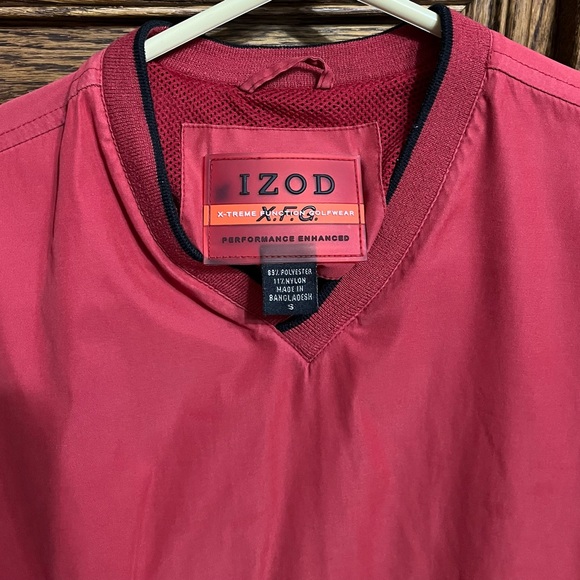 Izod XFG(X-Treme Function Golfwear), burgundy V-Neck pullover, size Small - Picture 8 of 9